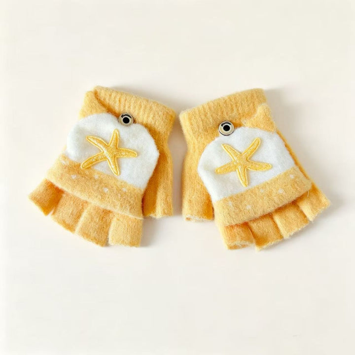 Cute Cartoon-Themed Fingerless Gloves Kalsten
