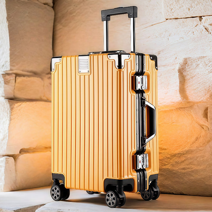 Hard Shell Trolley With Double Safety Lock And Silent 360-Degree Wheels Kalsten