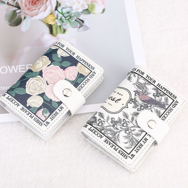 Elegant Rose Print Wallet Kalsten