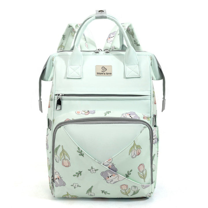 Playful Floral Print Diaper Backpack Kalsten