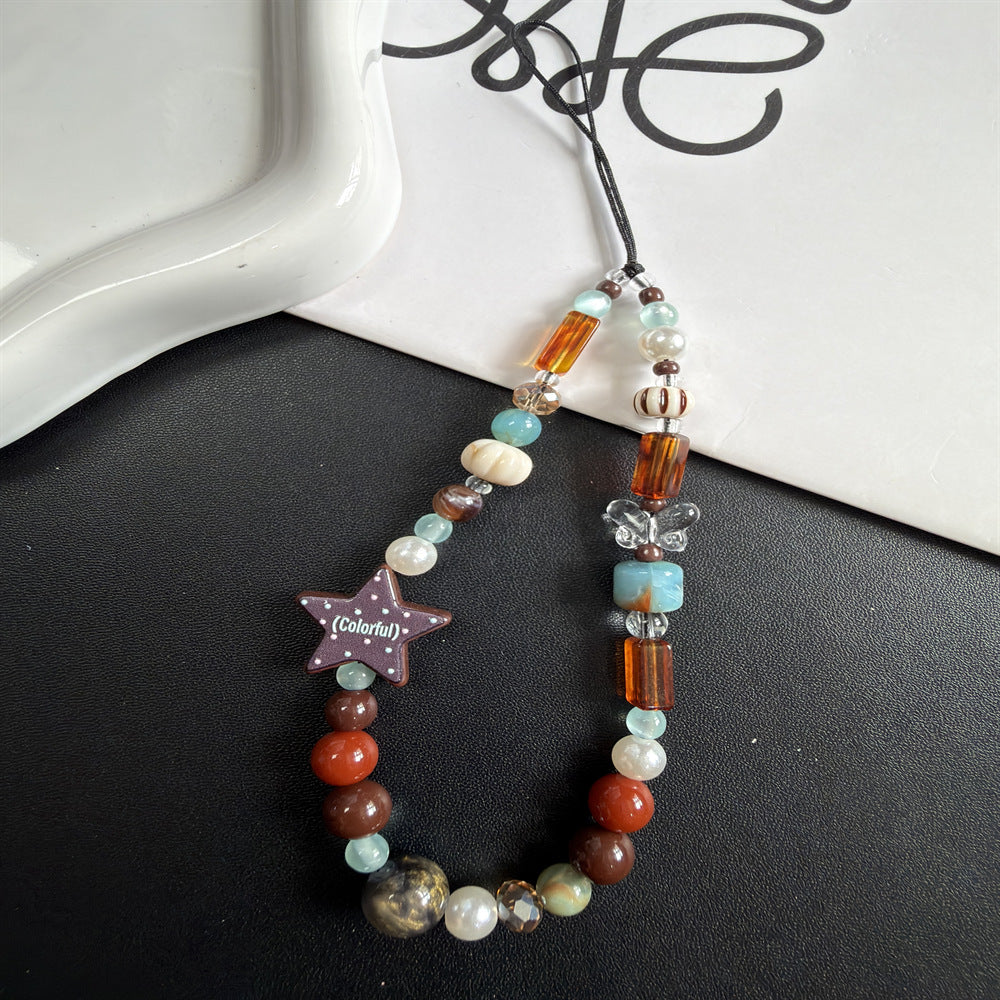 Colorful Beaded Charm Lanyard Kalsten 1790135131