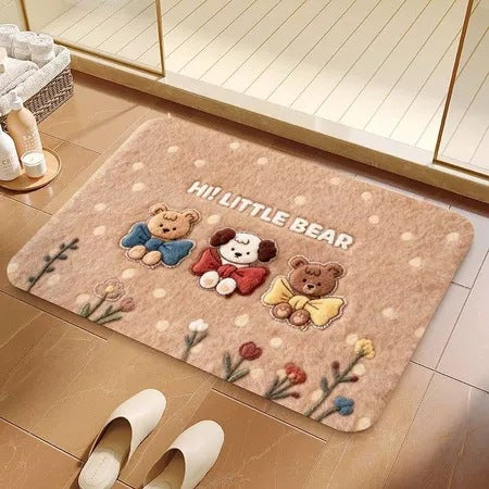 Cute Dog-Themed Bath Rug