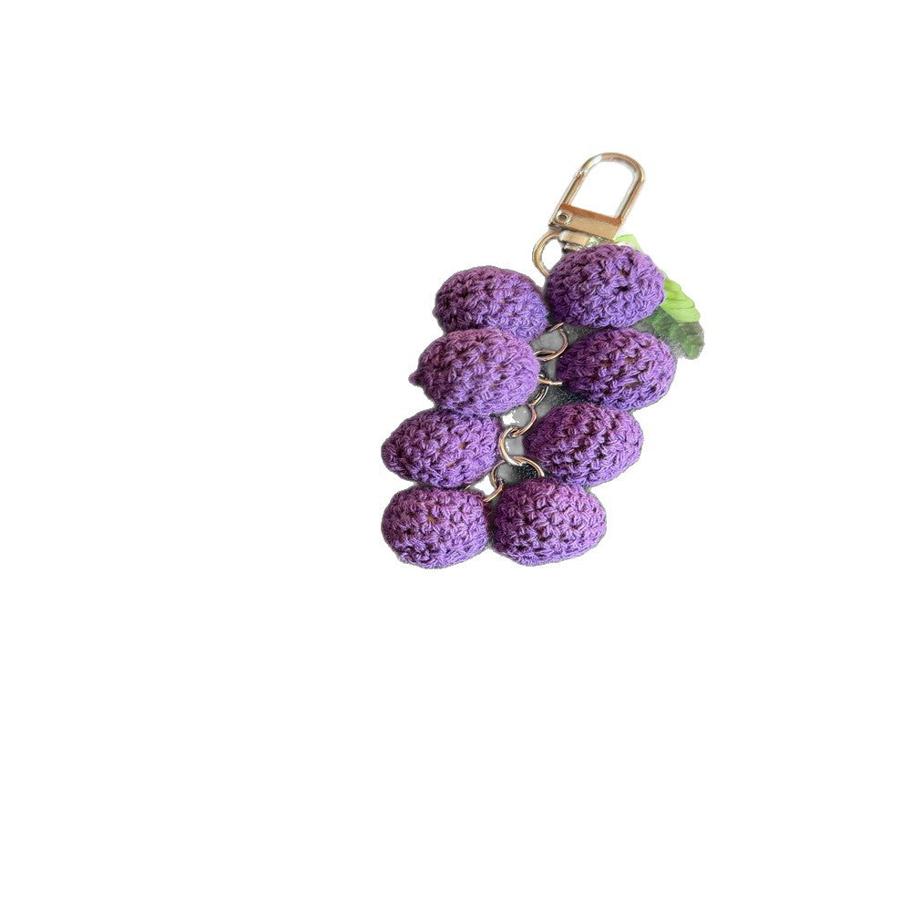 Whimsical Grape Cluster Keychain Kalsten