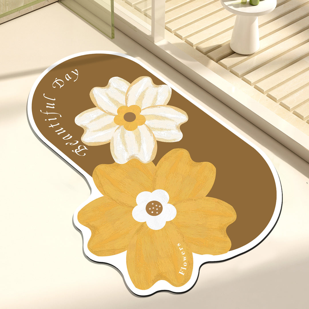 Artistic Floral Decorative Mat