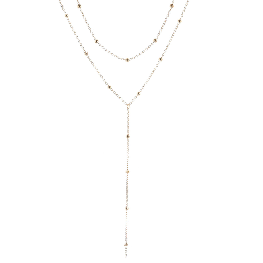 Multi-Layered Lariat Necklace Kalsten
