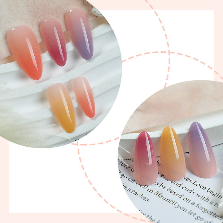 Ombre Nail Art Set with Elegant Gradient Design Kalsten