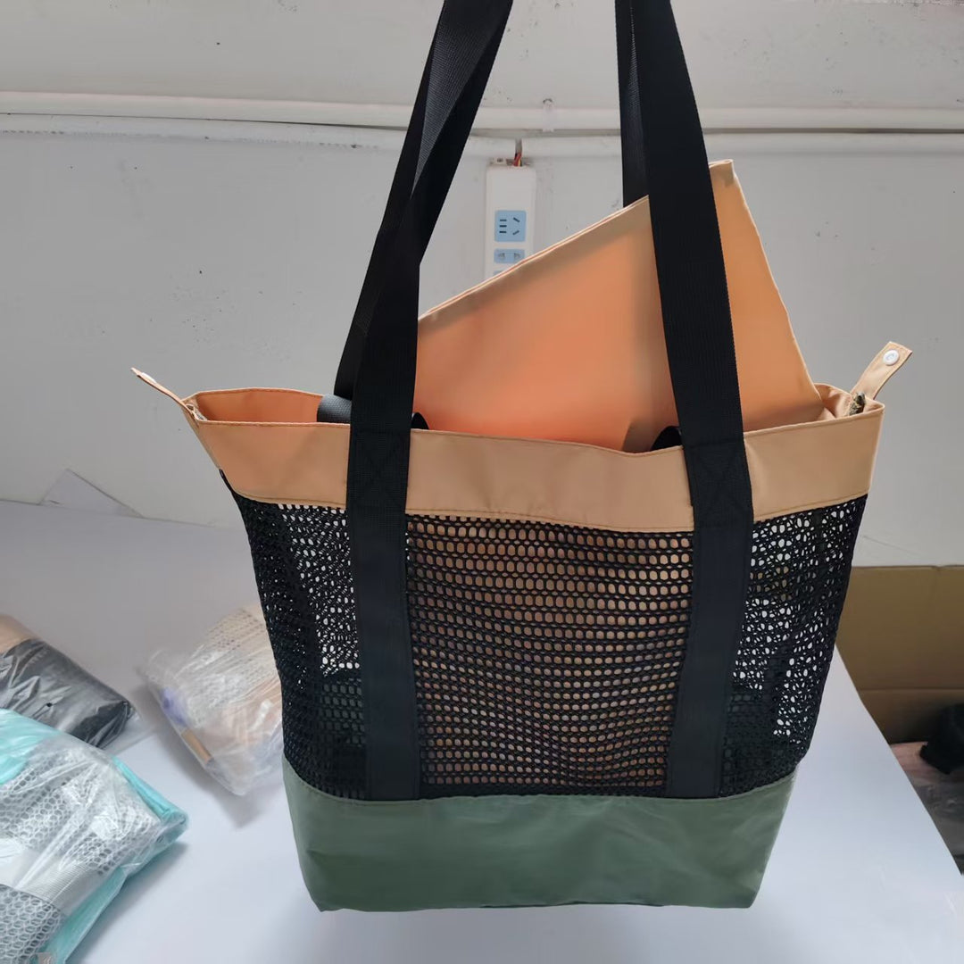 Airy Beach Bag with Large Storage and Mesh Design Kalsten
