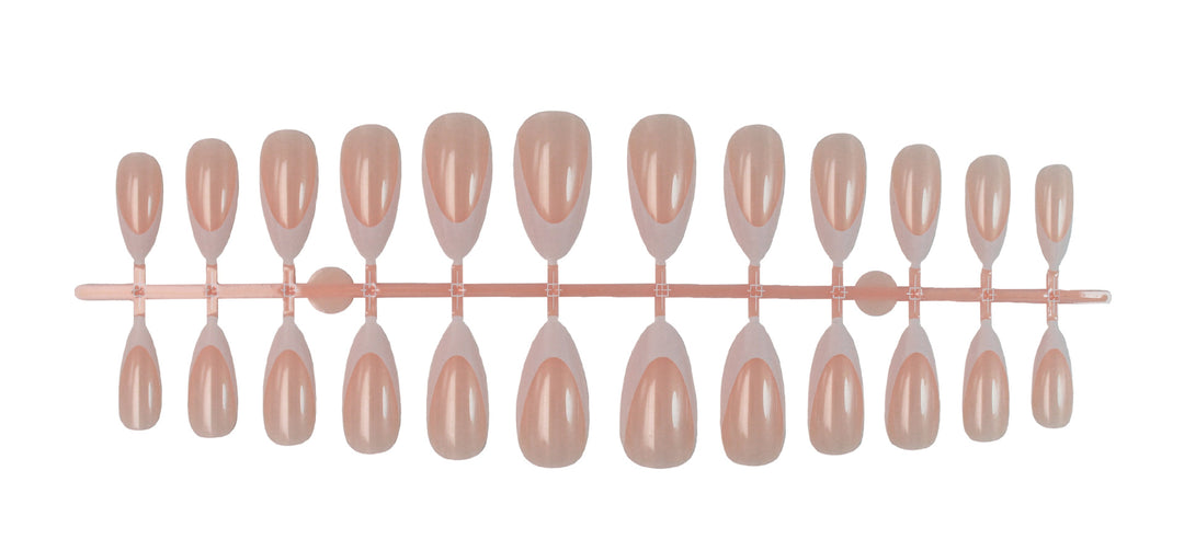 Acrylic nail set with elegant, natural design Kalsten