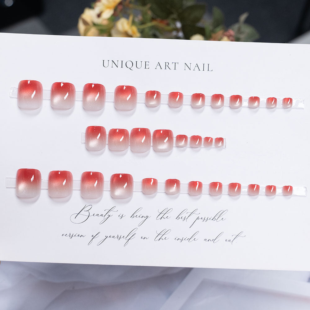Decorative Ombre Press-On Toe Nail Art Kalsten