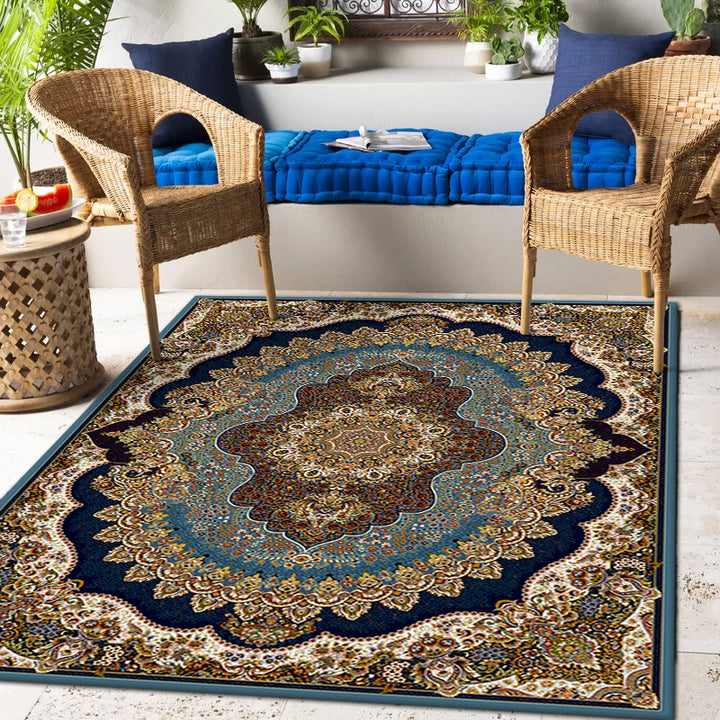 Elegant Vintage Flower Rug