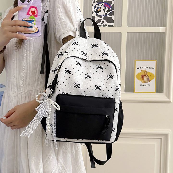 Cute Decorative Bow-Themed Backpack Kalsten