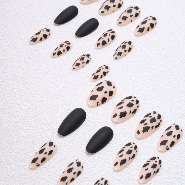 Artistic Stiletto Press-On Nails with Leopard Design Kalsten