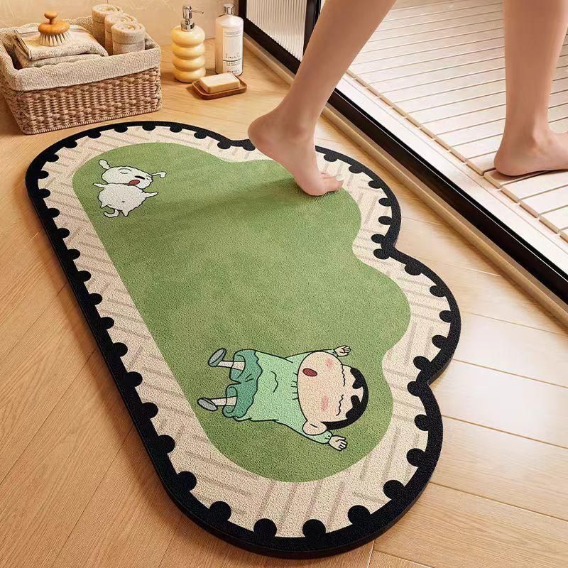 Cute Animal-Themed Plush Bath Mat