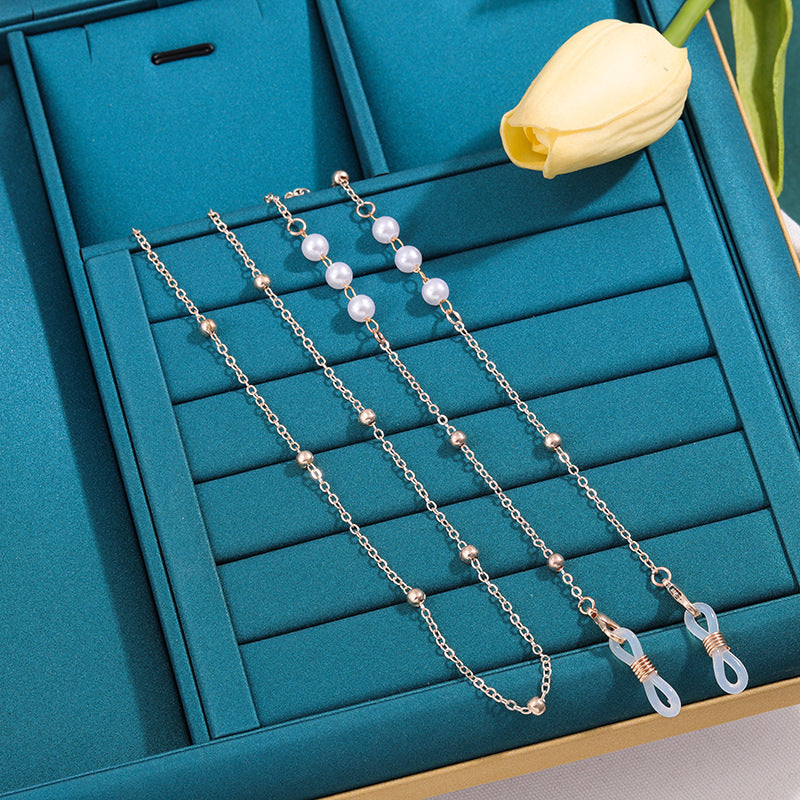 Elegant Pearl Eyewear Holder Chain Kalsten