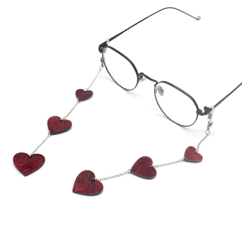 Stylish Heart-Themed Eyewear Chain Kalsten