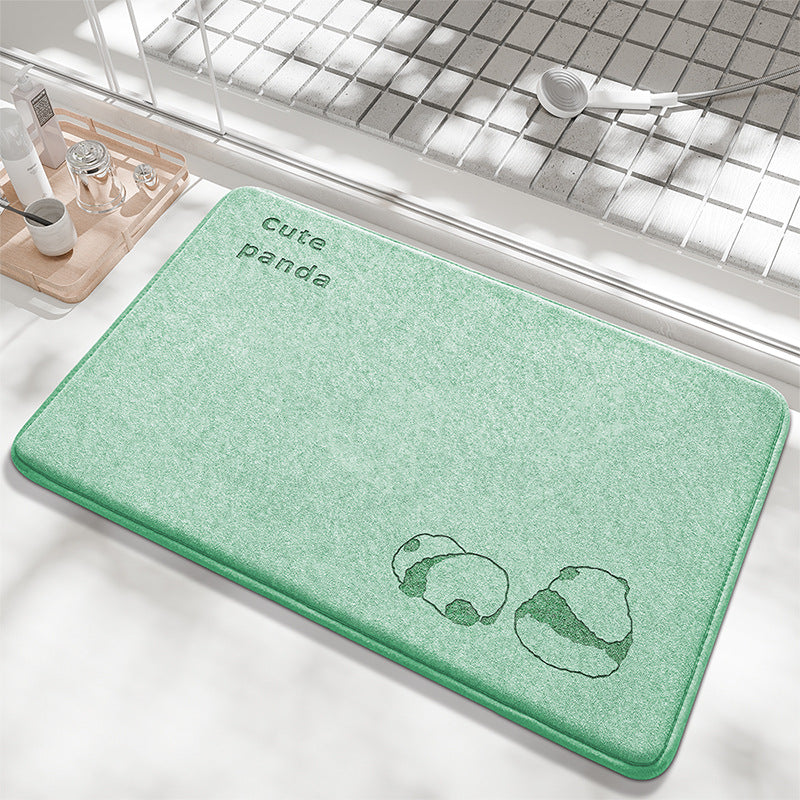 Playful Bunny Design Bath Mat Kalsten
