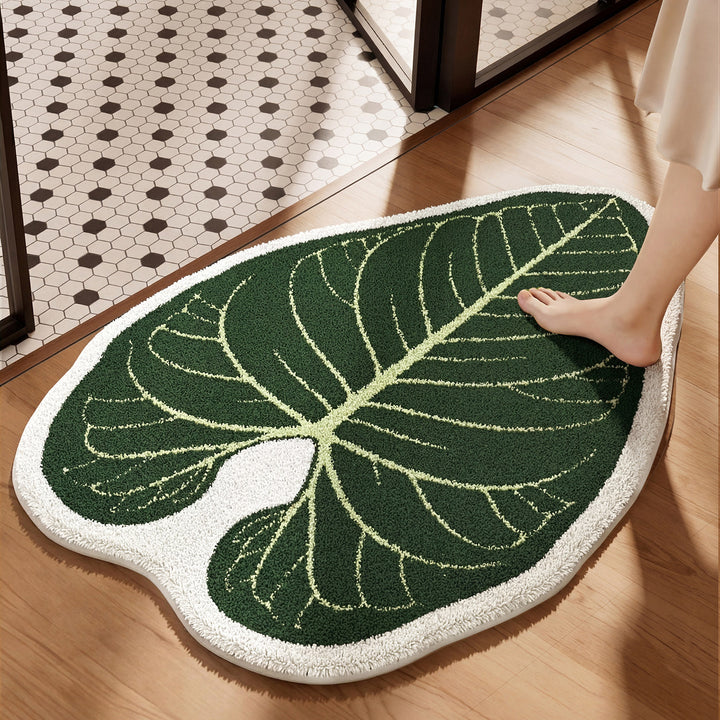 Leaf-Shaped Bath Mat
