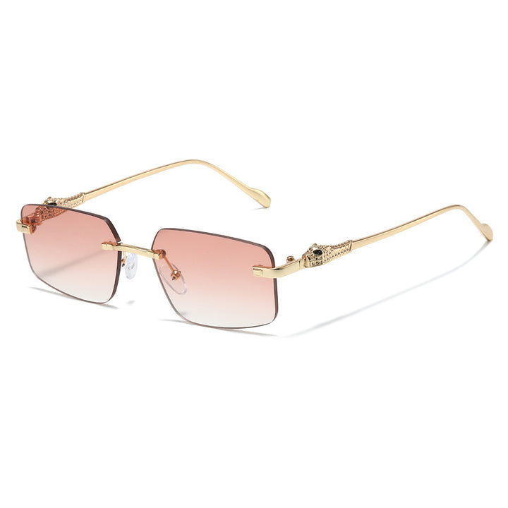 Designer Rectangle Sunglasses with Luxurious Metallic Details Kalsten
