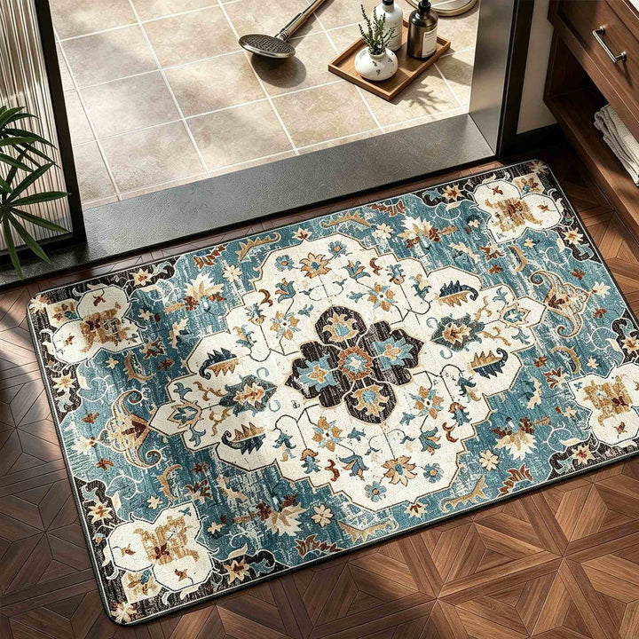 Floral Print Bath Mat Kalsten