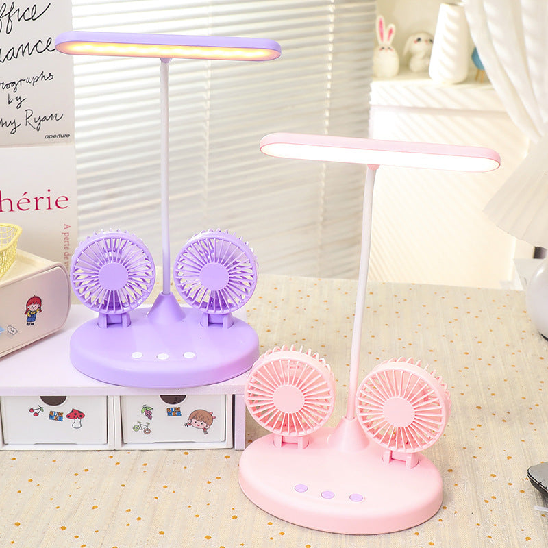 Women's Multifunctional Table Lamp with Integrated Fans Kalsten