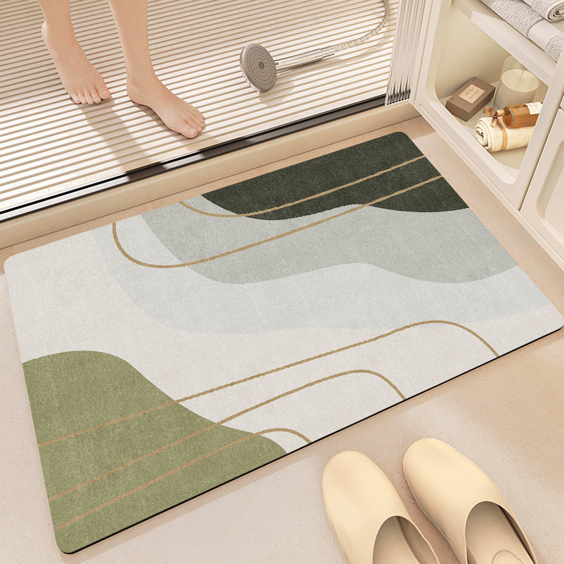 Abstract Pattern Non-Slip Bath Mat Kalsten