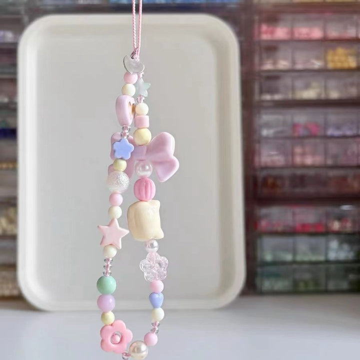 Playful Themed Beaded Charm Necklace Kalsten