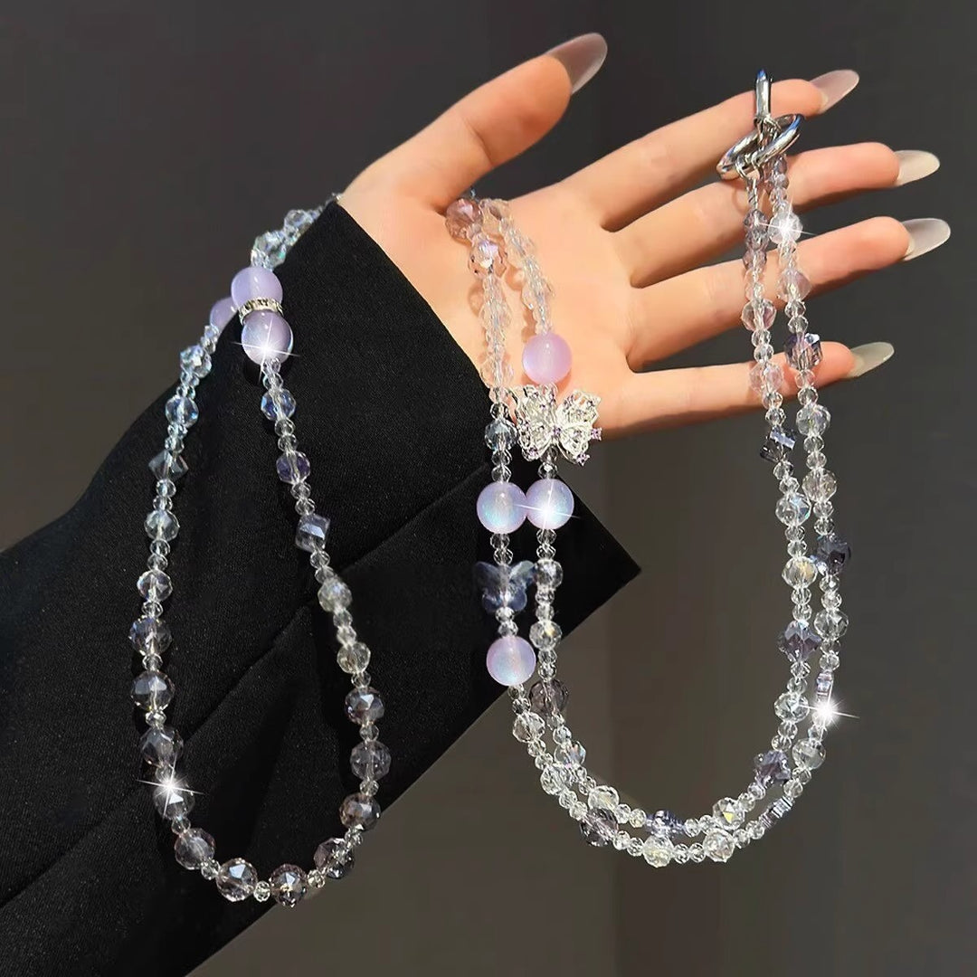 Elegant Beaded Phone Lanyard Kalsten