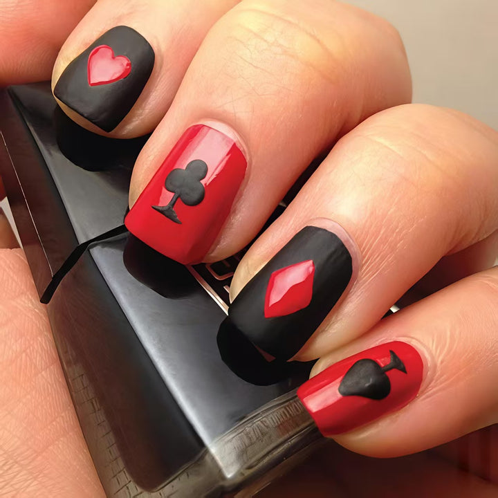 Creative Playing Card Nail Design Set Kalsten