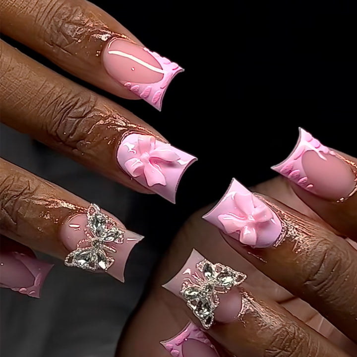 3D Floral Press-On Nail Art Set Kalsten