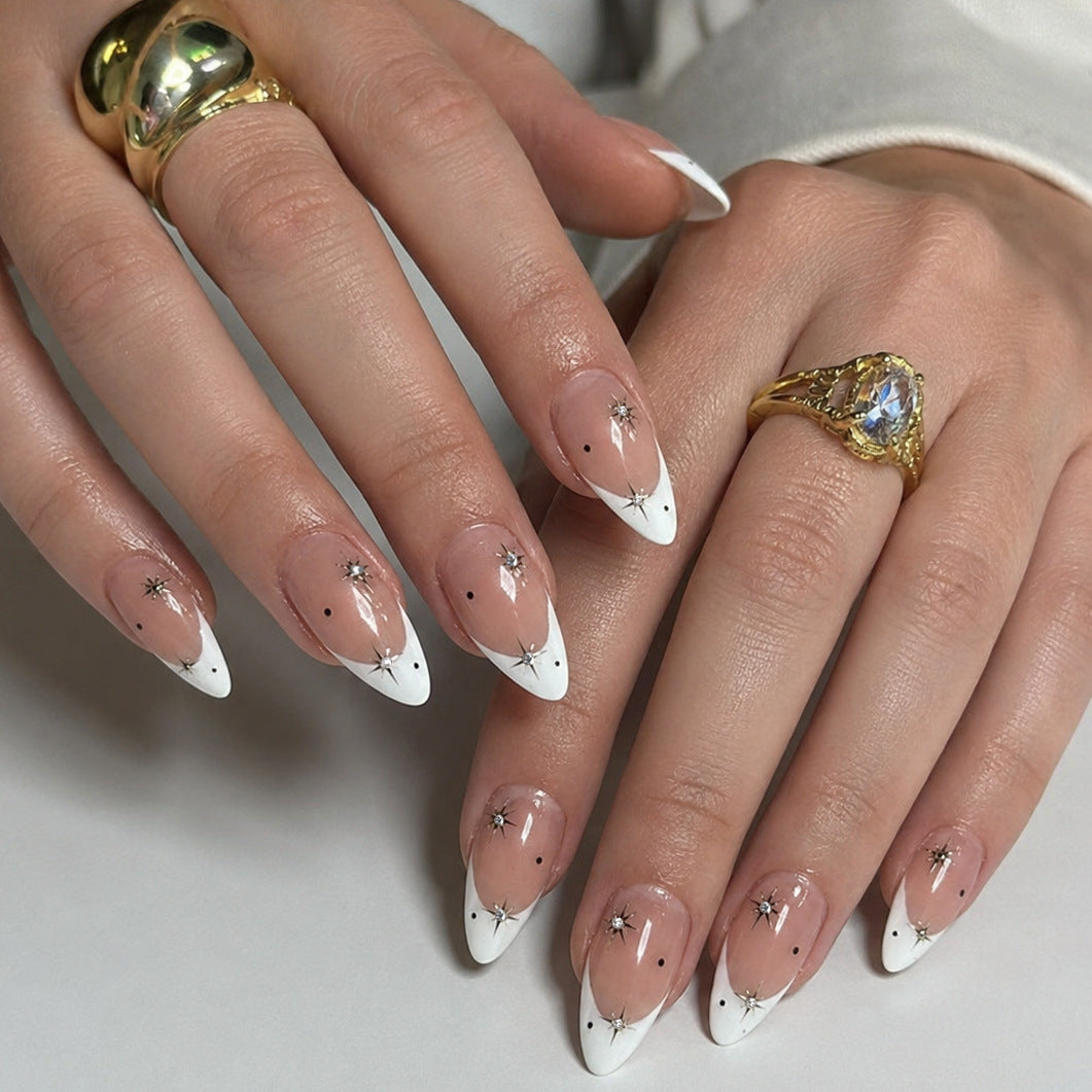 Elegant Accented Stiletto Nail Art Enhancements Kalsten