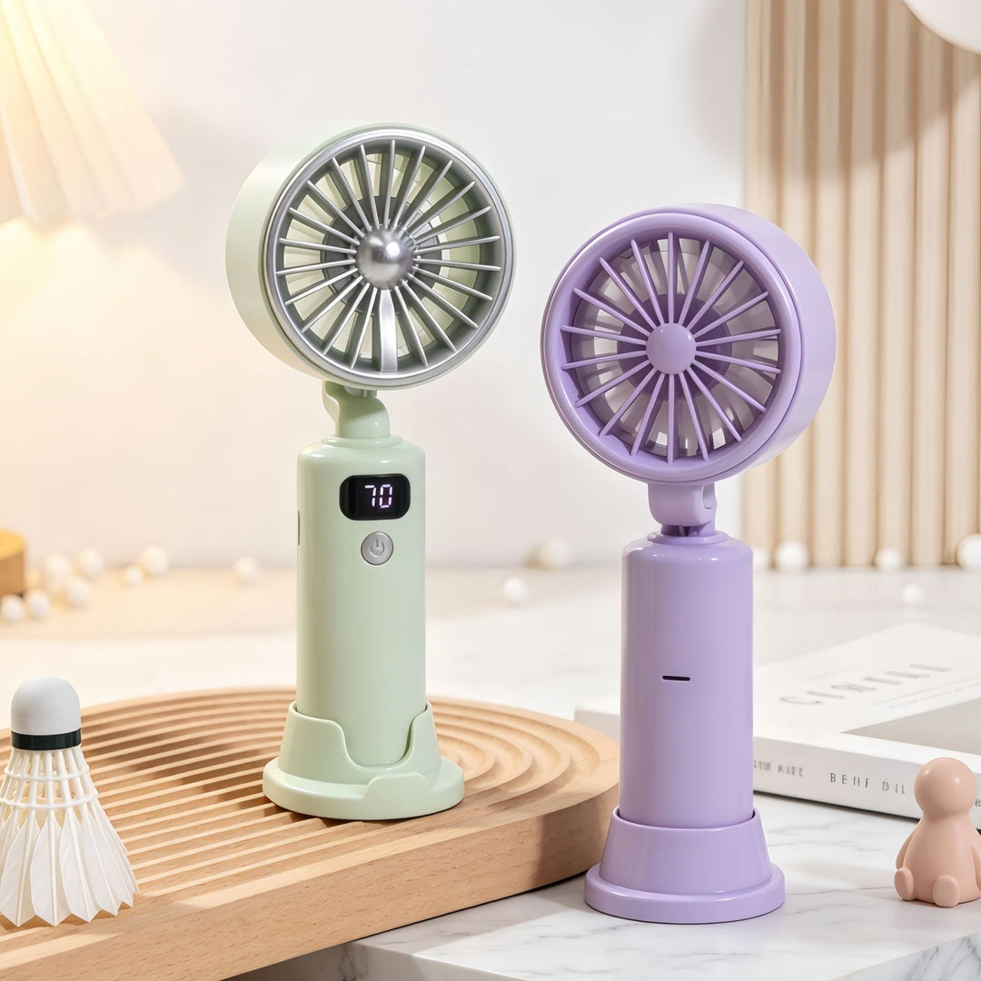 Women's Portable Table Fan with Digital Speed Display Kalsten