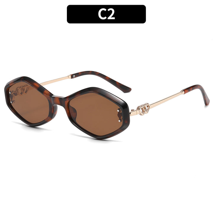 Chic Oversized Hexagonal Sunglasses