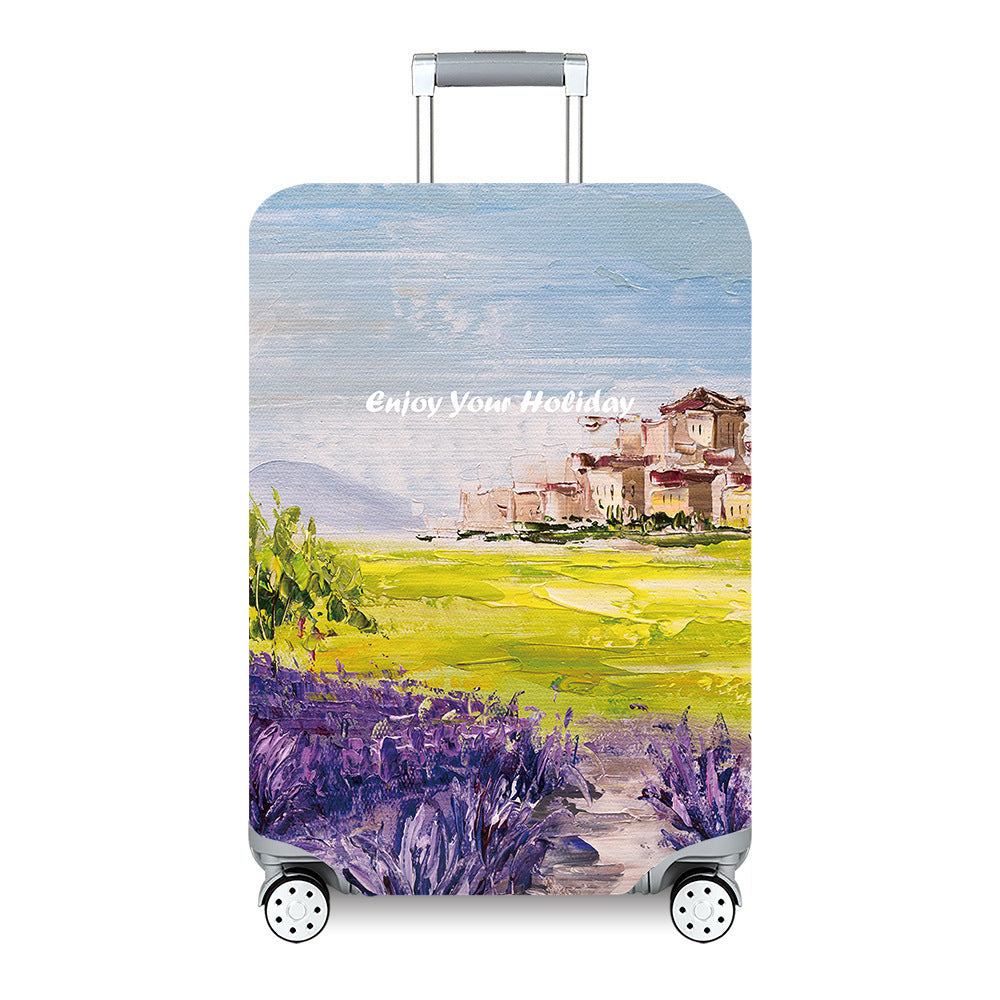 Women's Hard Shell Travel Suitcase with Custom Statement Design Kalsten