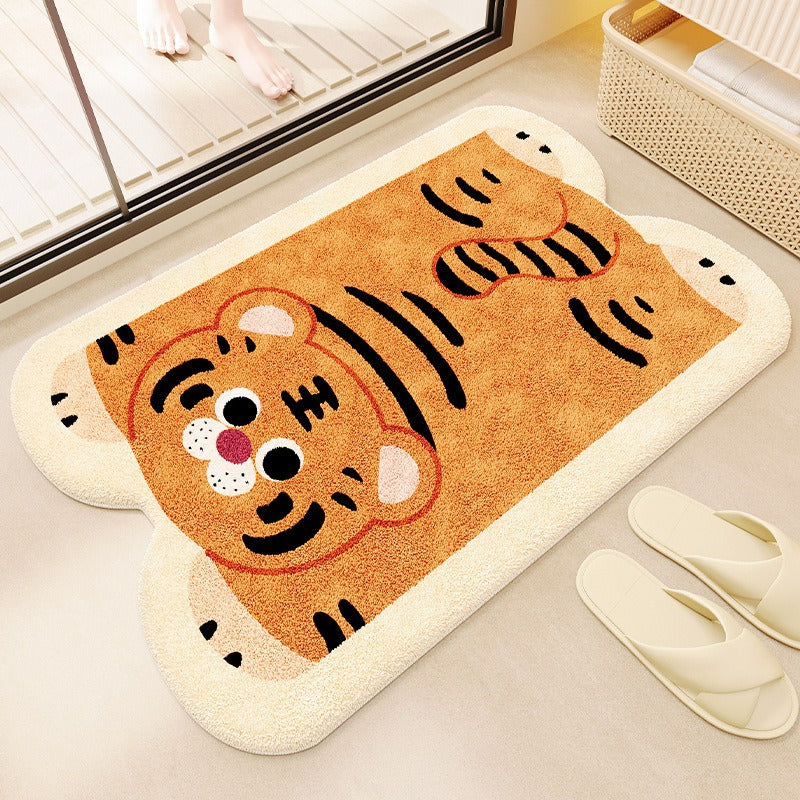 Soft Striped Bathroom Mat