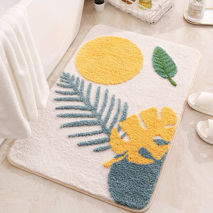 Soft Plush Botanical Bath Mat Kalsten