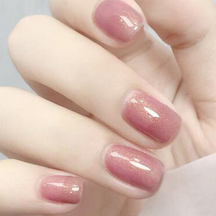 Glittery Gel Press-On Nails Kalsten