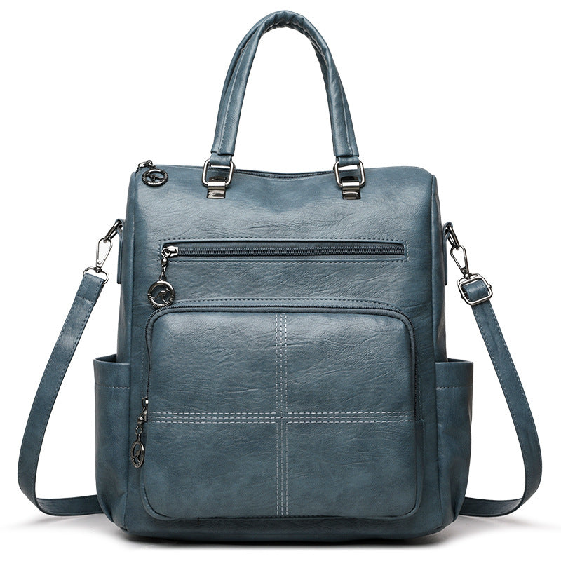 Stylish Multi-Functional Leather Backpack Kalsten