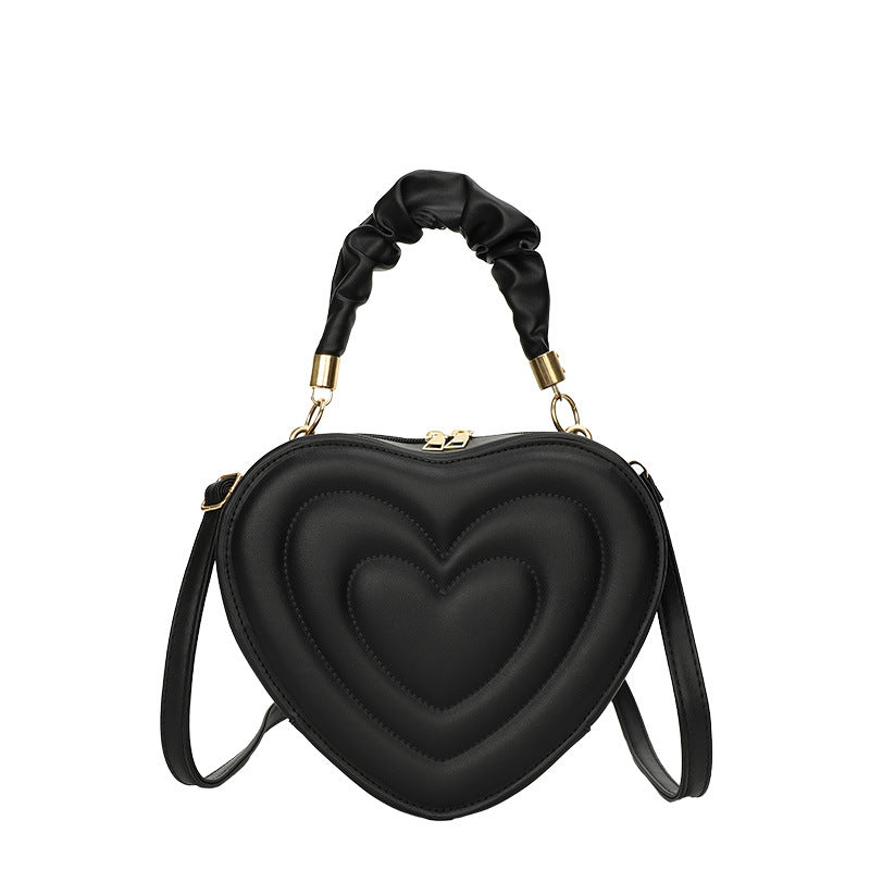 Heart-Shaped Handheld Crossbody Bag