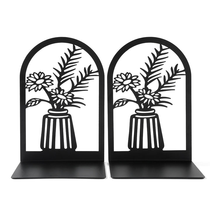 Decorative Floral Metal Bookends
