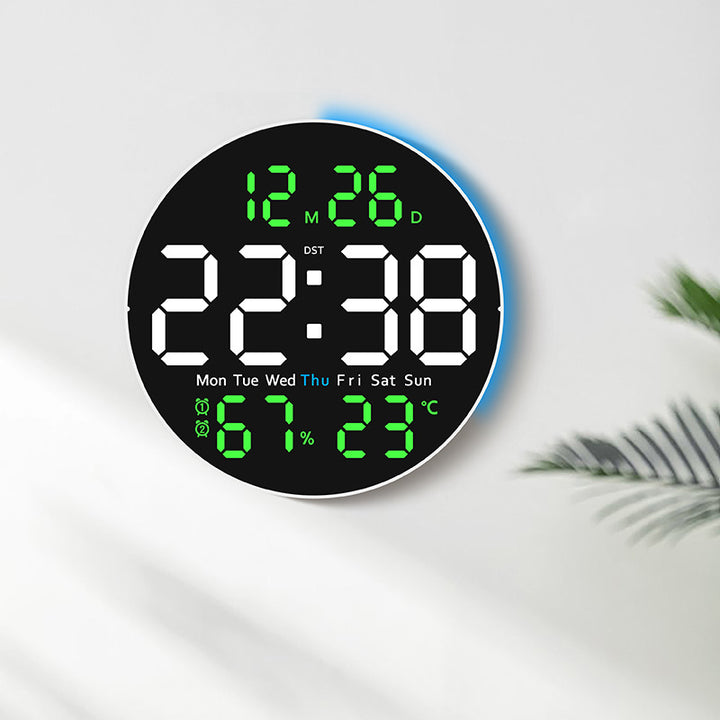 Digital LED alarm clock with hygrometer and temperature display Kalsten