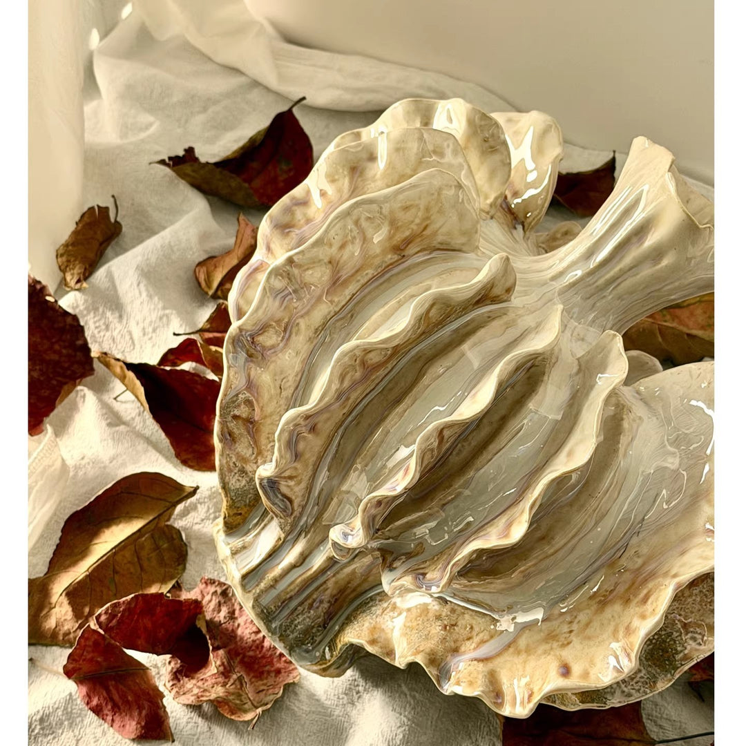 Contemporary Decorative Shell-Inspired Vase
