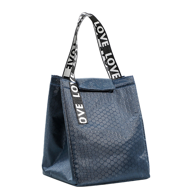 Insulated Dot-Patterned Lunch Bag Kalsten