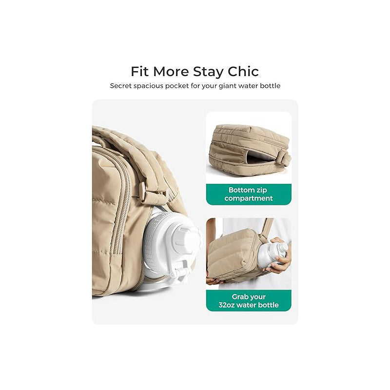 Multifunctional shoulder bag with separate compartment for personal items Kalsten