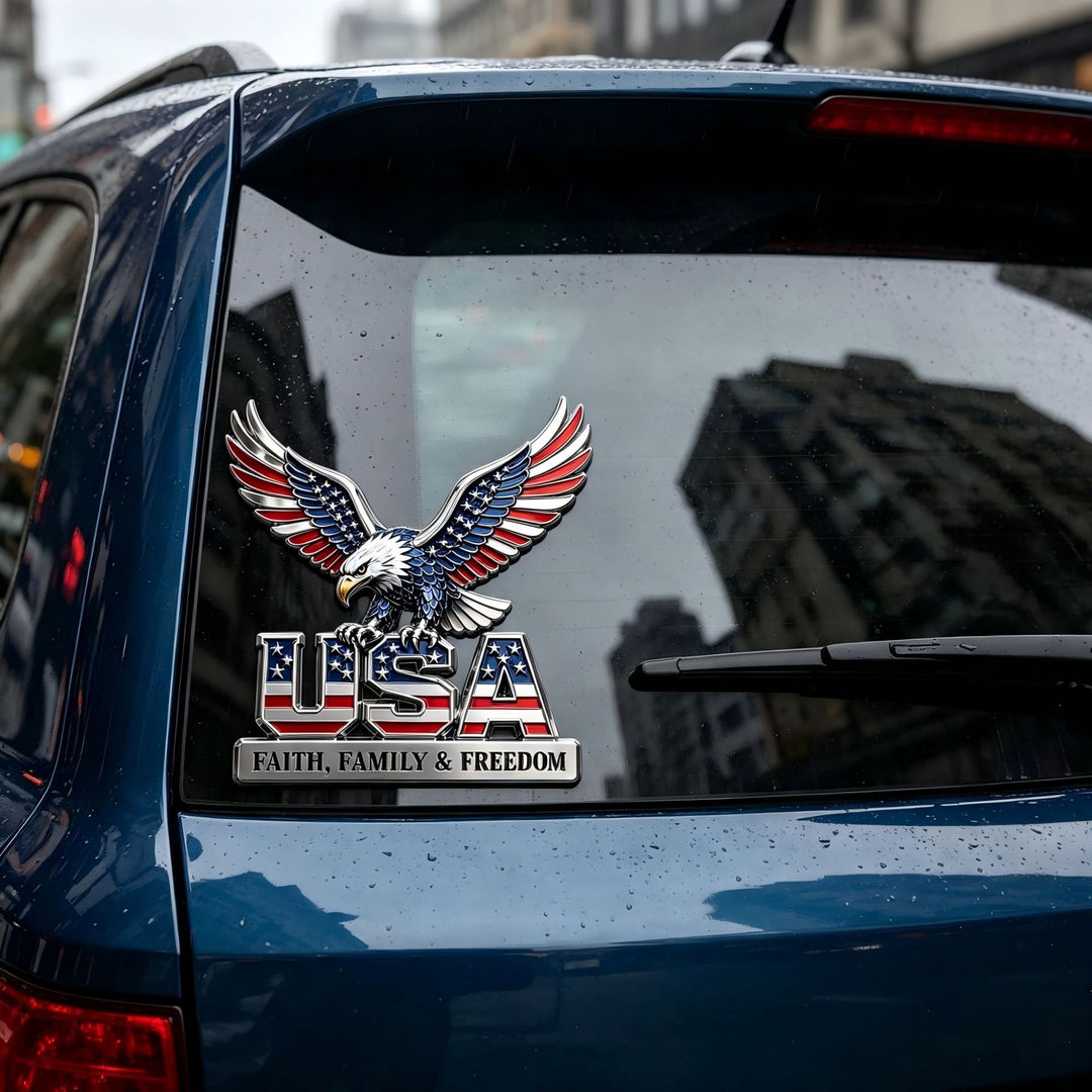 Decorative figure with eagle symbolism