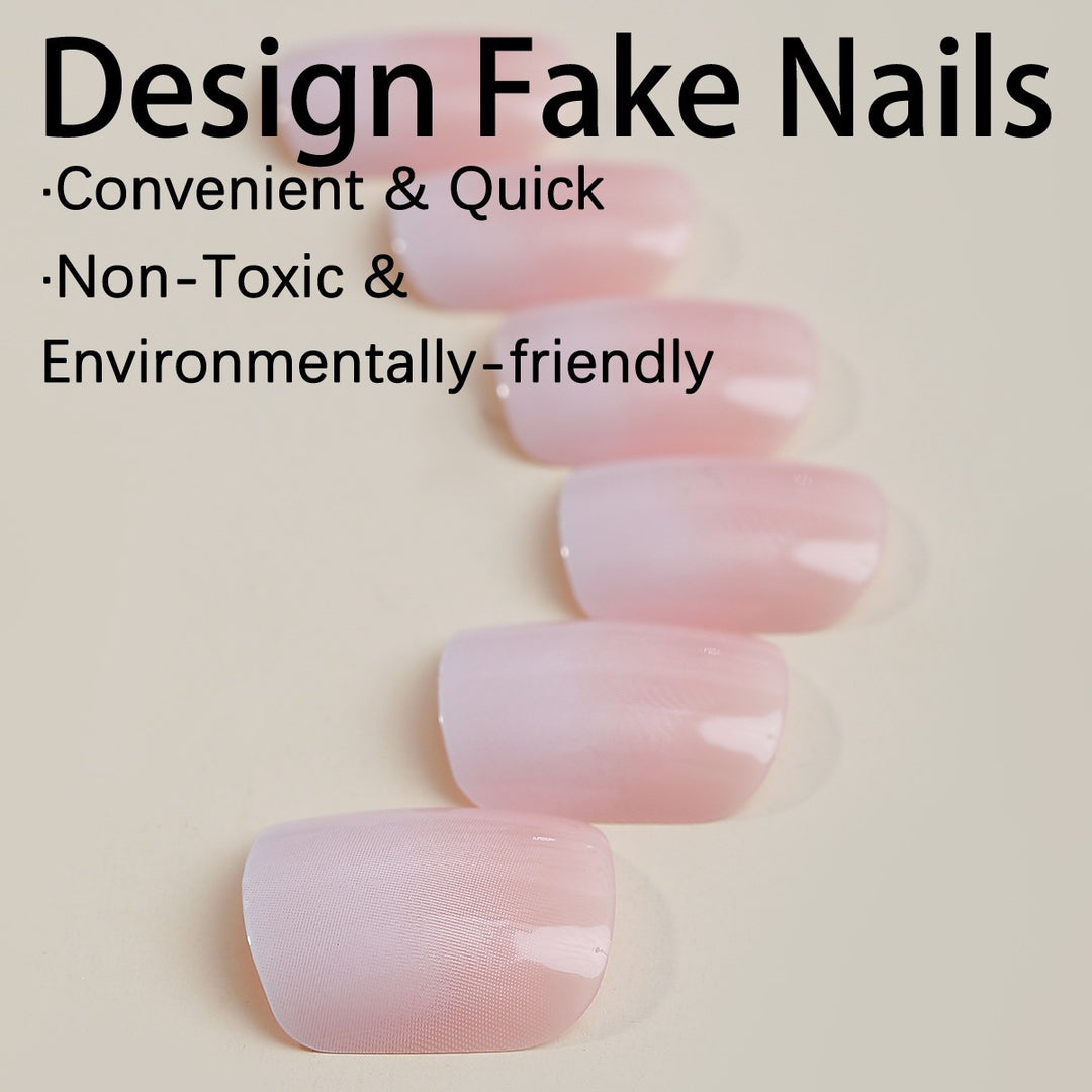 Artificial nail set with natural look and high-gloss finish Kalsten