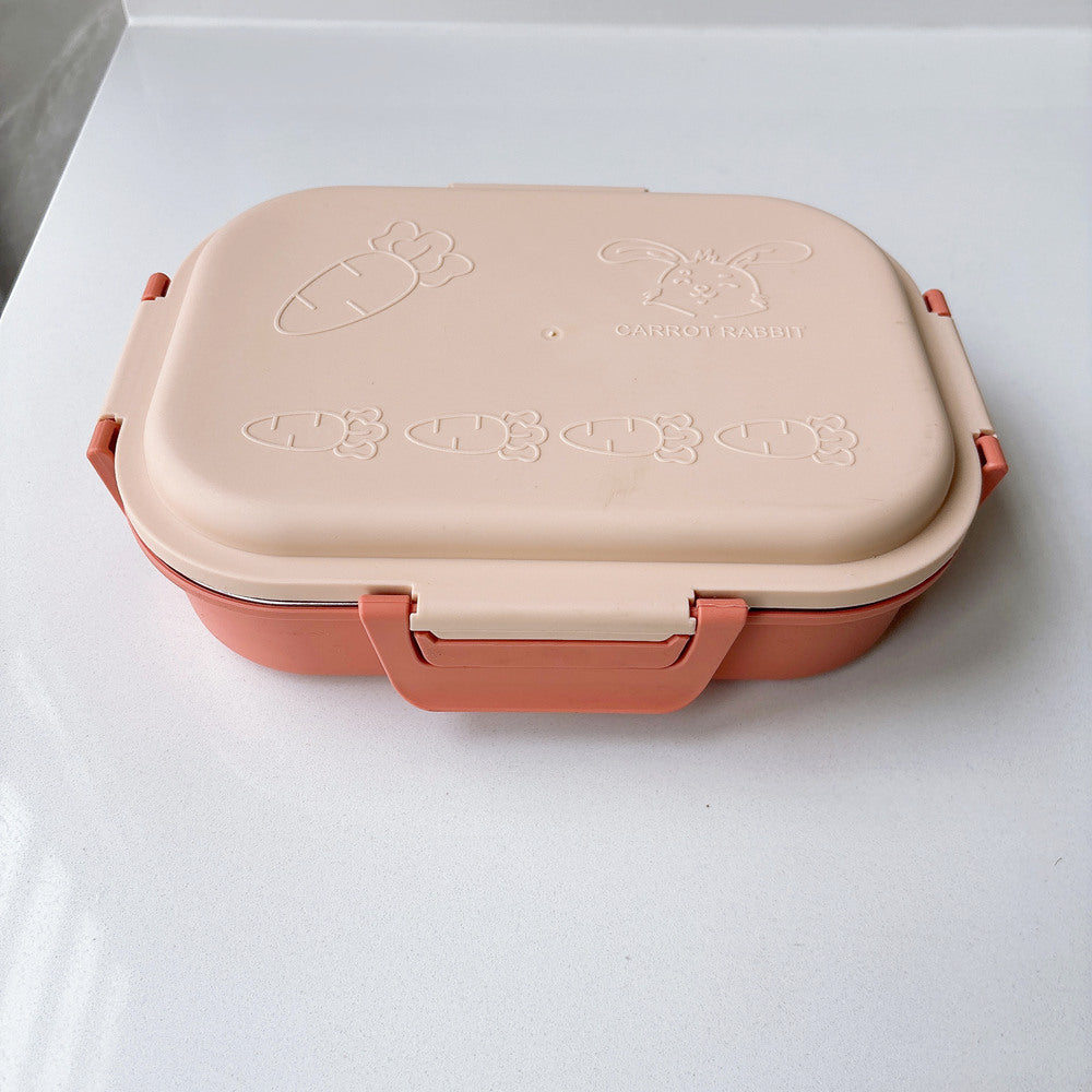 Carrot-Themed Multi-Compartment Lunch Box