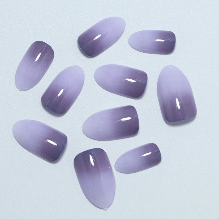 Gradient Almond-Shaped Press-On Nails Kalsten