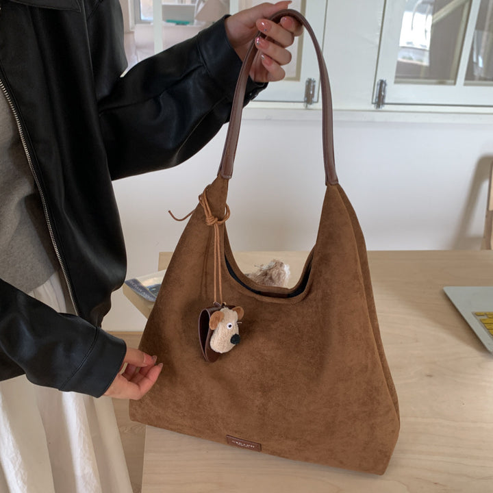 Premium Suede Slouchy Tote Bag Kalsten