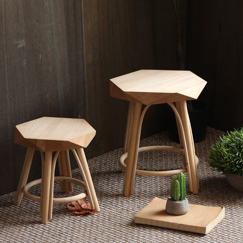 Modern stool made of solid wood Kalsten