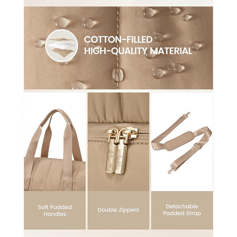 Fashionable and Practical Leisure Tote Bag with Detachable Cosmetic Pouch Kalsten